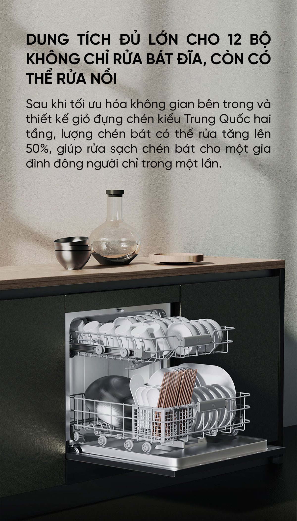 Máy rửa bát Xiaomi Mijia S1 12 bộ - Image 3