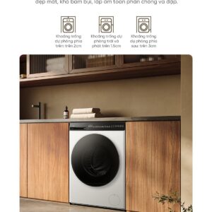 Alternative view of Máy giặt sấy Xiaomi Mijia MJ104, giặt 10kg, sấy 7kg