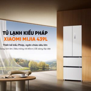 Alternative view of Tủ lạnh Xiaomi Mijia 439L thiết kế kiểu Pháp, ngăn chứa siêu lớn